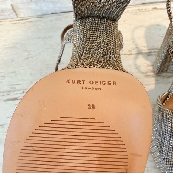 Kurt Geiger London Houndstooth Embellished KENSINGTON PLATFORM HEEL Size 39 NEW - Picture 15 of 16